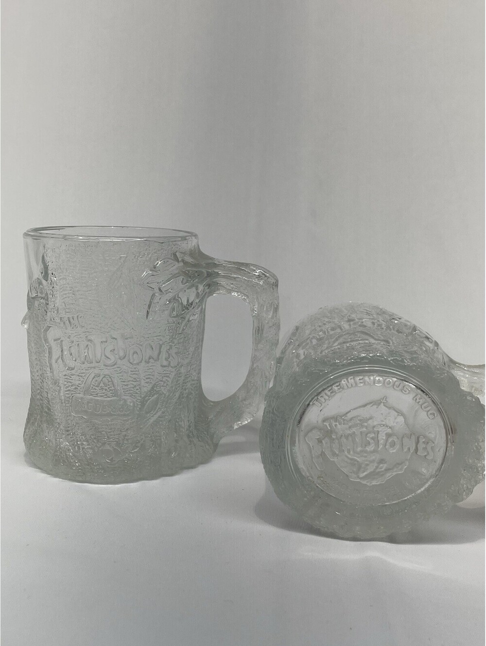 The Flintstones TreeMendous Mug 1993 Mcdonalds Decorated Mug 2pc Set